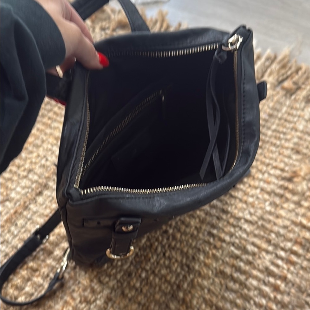 Versatile Black Backpack With Silver Accents - image 2